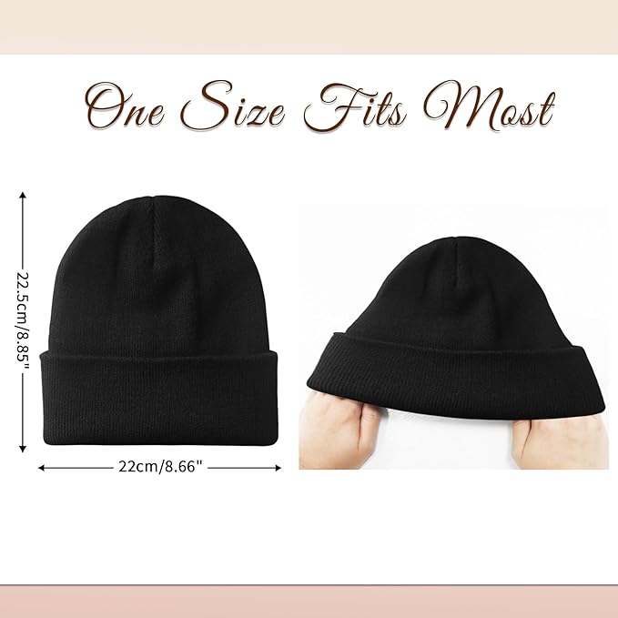 NPQQUAN Unisex Beanie Hats for Men Women Winter Knit Beanies