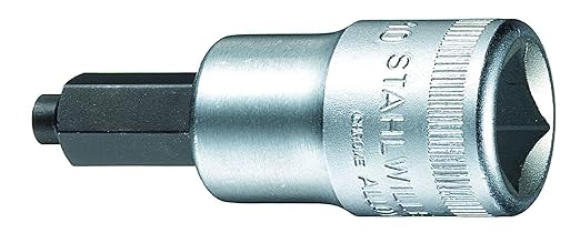 Stahlwille 03070006 INHEX Sockets No. 54IC, Size 6mm Wrench Opening, 1/2" Drive, for Hexagon Socket Head Screws, with Guid...