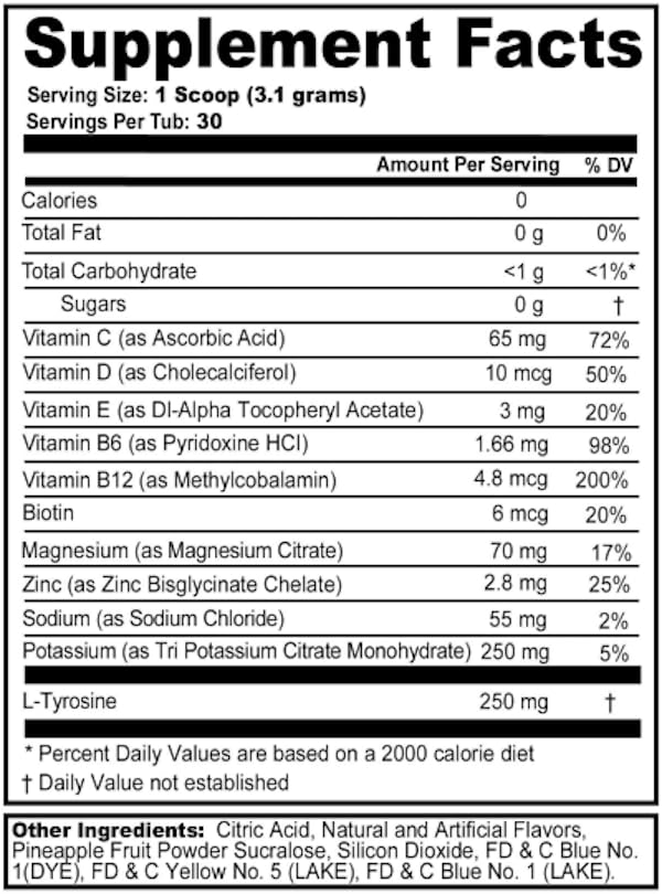 G Fuel Sweet Melodies Supreme Hydration, Electrolyte Powder Mix for Energy & Focus, Sugar and Caffeine Free Supplement wit...