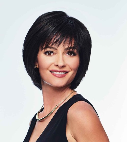 Hairuwear Hairdo Seriously Sleek Bob Chin-Length Straight Stylish Wig, Average Cap, R11S+ Glazed Mocha