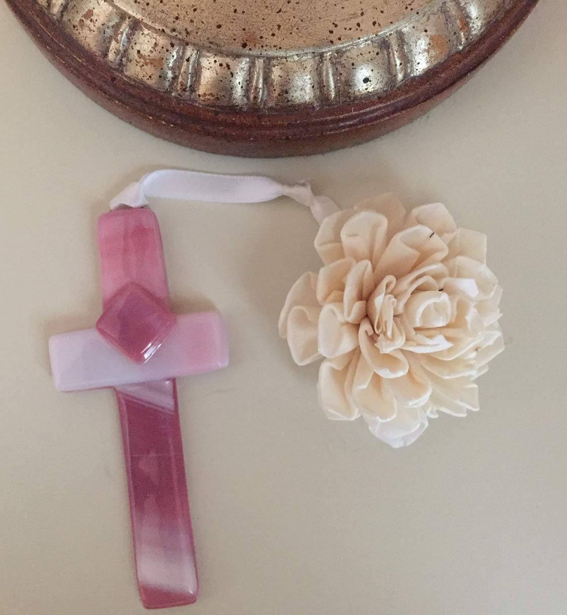 Sentimental Gift for Grandma from Granddaughter/Grandson - Handmade in USA Glass Cross and Grandma Poem - Gift for Grandmother for Mother's Day/Christmas/Birthday- Christian Gift for Grandma