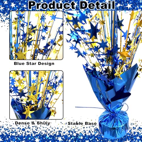 YinNorth 6 Pack Metallic Foil Spray Table Centerpiece Decoration Star Brust Glitter Table Topper Decor for Birthday Gradua...