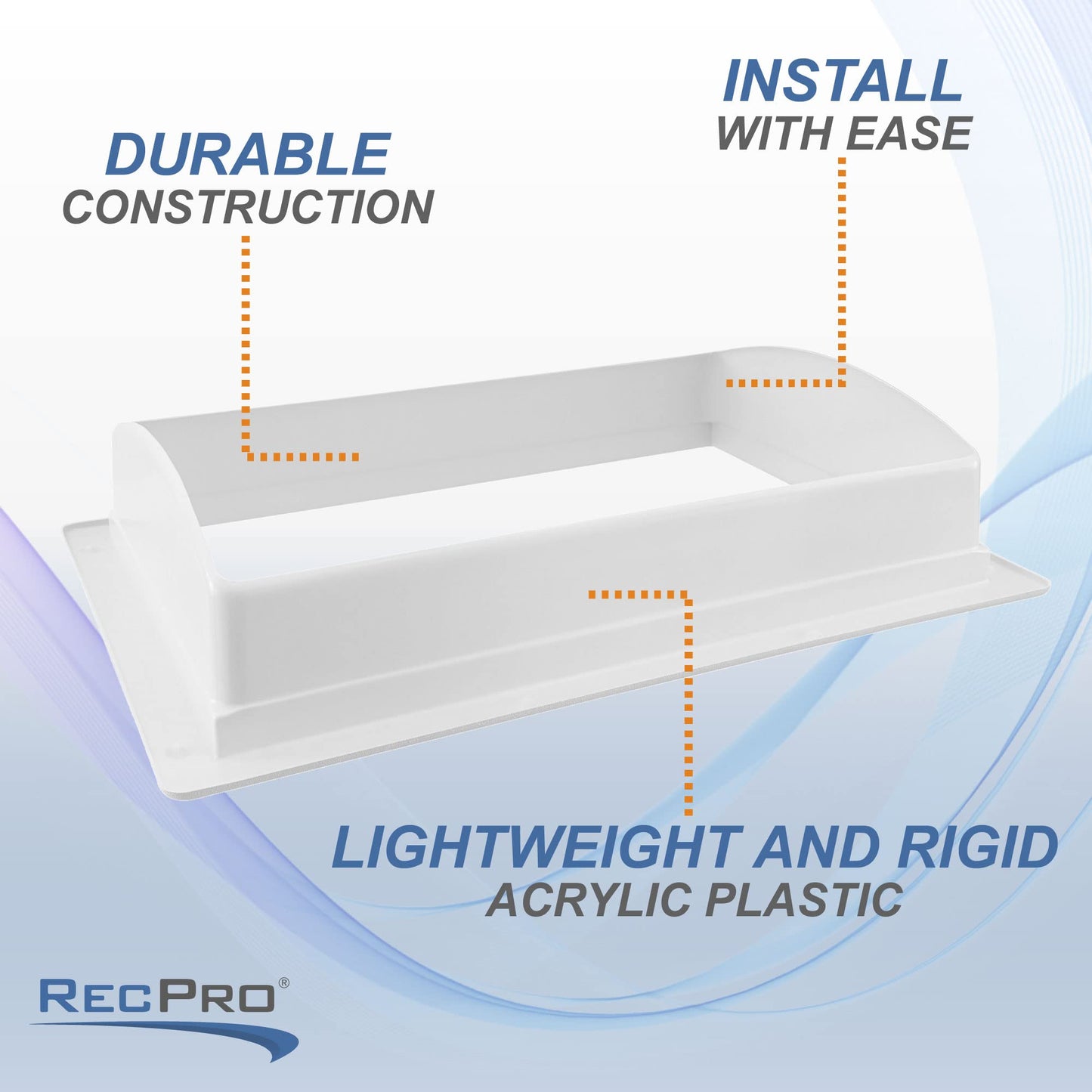 RecPro RV Skylight Inner Garnish for Rectangular Skylight 14" x 22"