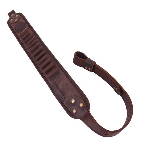 1 Set of Gun Buttstock Cheek Rest Pad with Sling for .357, .30-30, .38 .32Win Spcl.32-40. (Coffee-Canvas & Leather)
