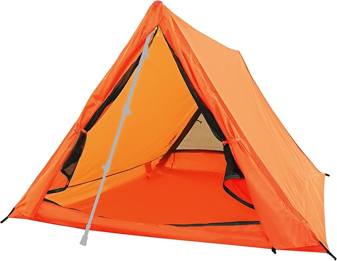 2-Person Trekking Pole Tent for Backpacking - Ultralight A-Frame Backpacking Tent, Two Person Waterproof Hiking Tent for C...