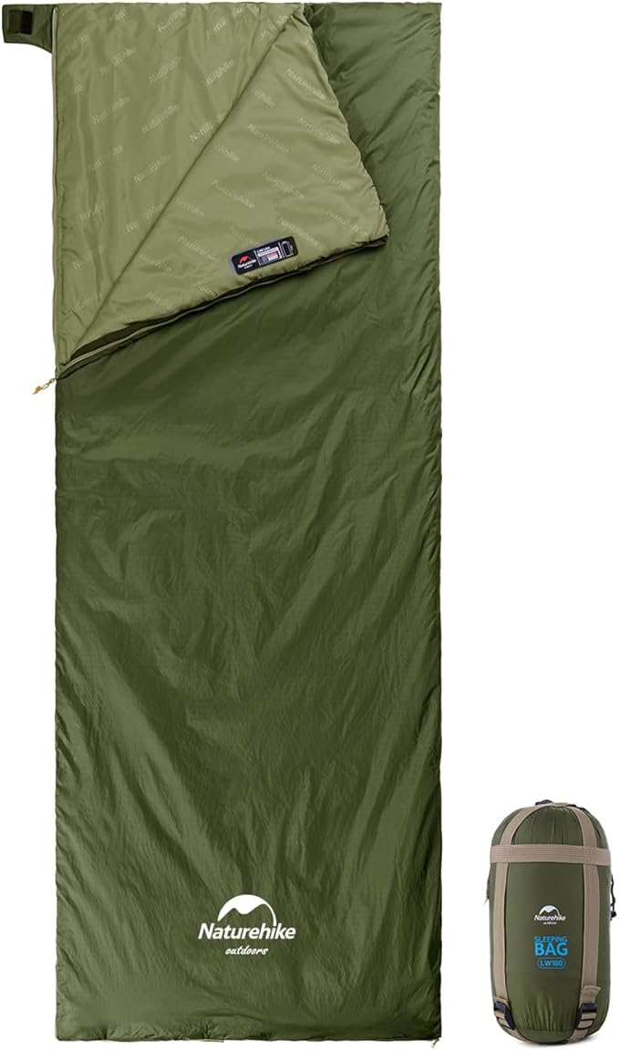 Naturehike Ultralight Sleeping Bag - Envelope Lightweight Portable, Waterproof, Comfort with Compression Sack - Great for ...