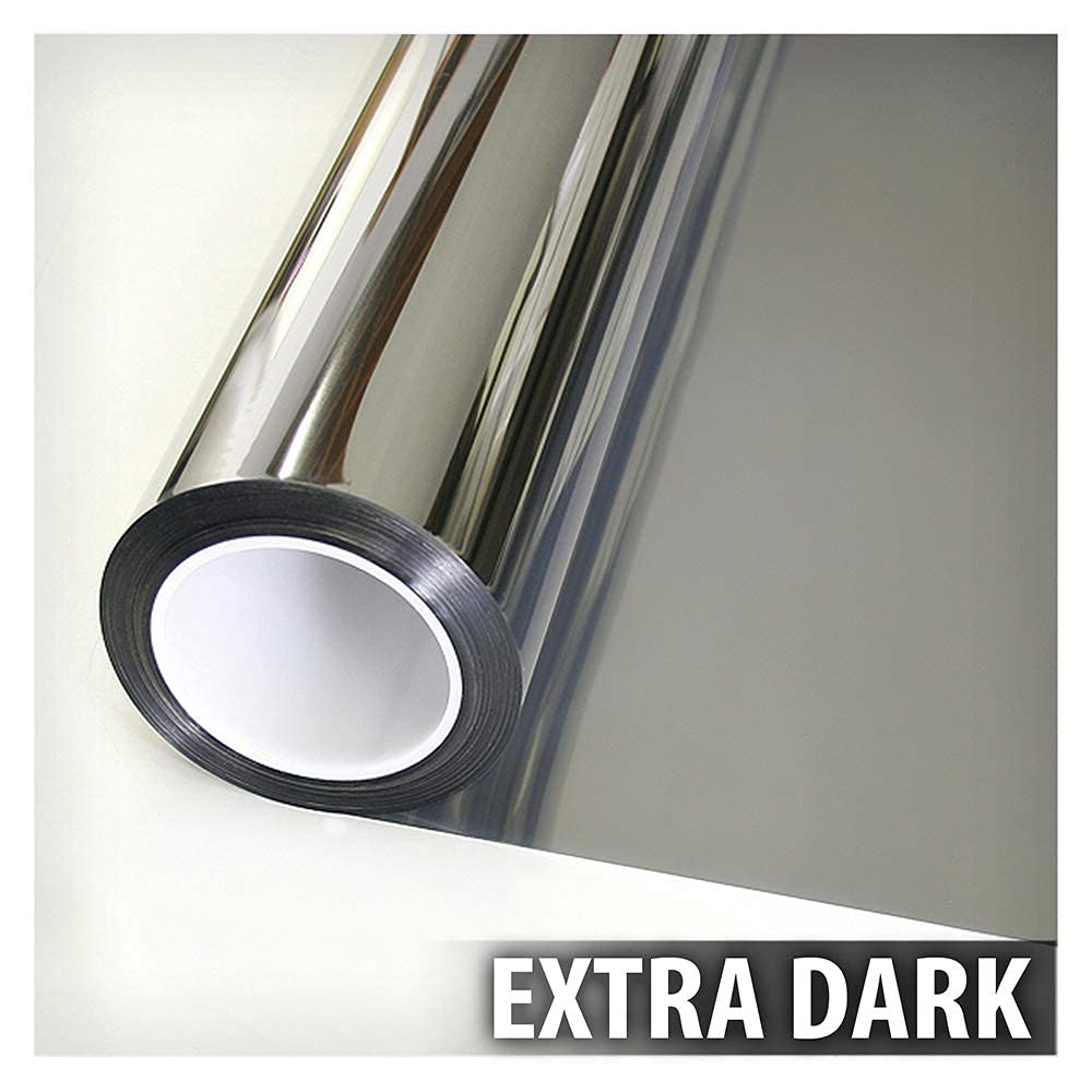 BDF S05 Window Film Daytime Privacy and Heat Control Silver 5 (Very Dark) - 30in X 12ft