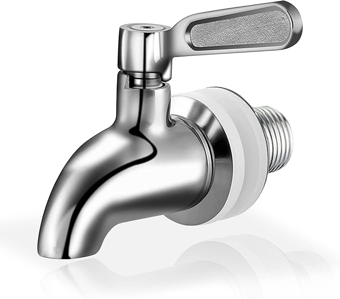 Kyraton Beverage Dispenser Replacement Spigot No Leakage, Stainless Steel Water Dispenser Replacement Faucet Polished Fini...