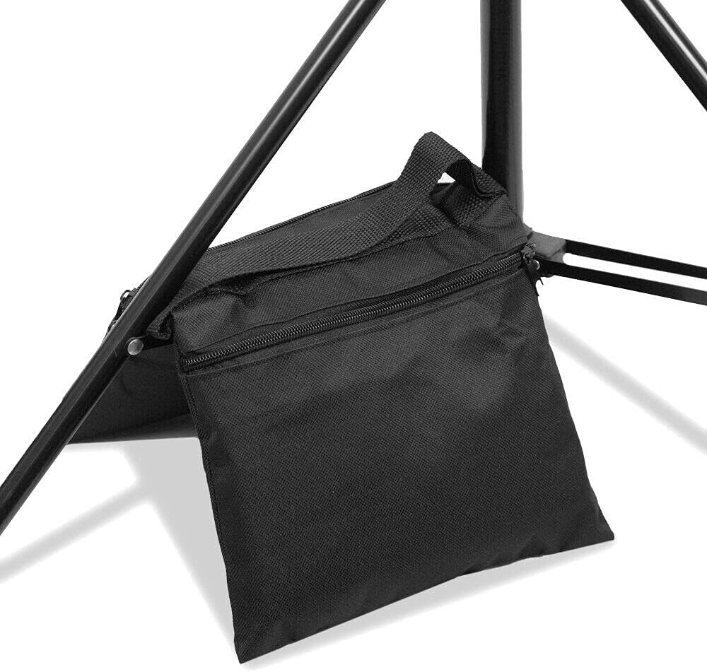 HYJ-INC Photo Video Studio 30ft (Wide) x 10ft (Tall) Heavy Duty Adjustable Width & Length Photography Backdrop Stand Background Support System Kit with 9pcs Clamps, 4pcs Sandbags, Carry Bag