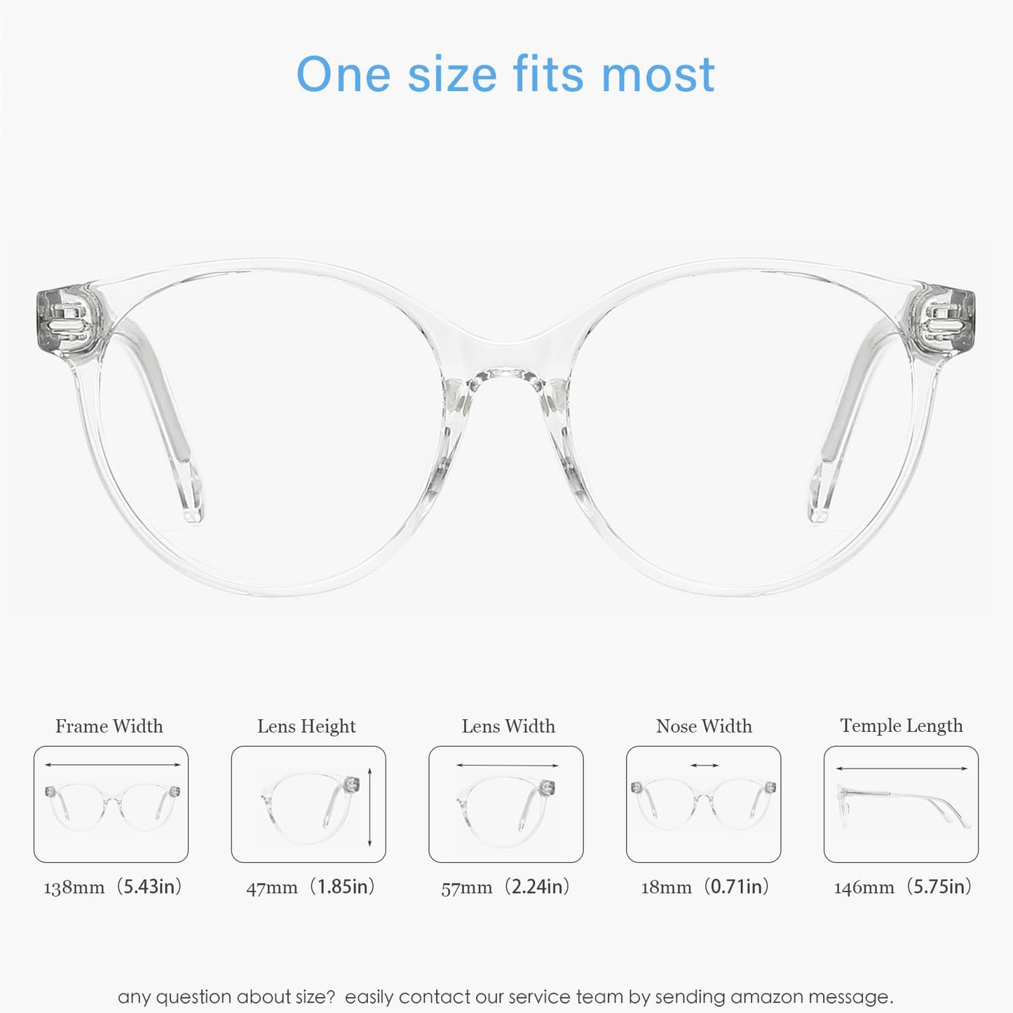 Anrri Blue Light Blocking Glasses,Blue Light Filter Computer Glasses Women Men Clear Eyewear