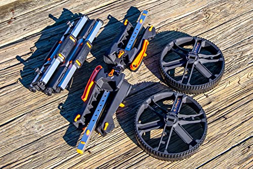 YakAttack Kayak Carts with Adjustable Frame & Wheel Options | All-Terrain, Sand & Solid Tire Variations | Durable Folding ...