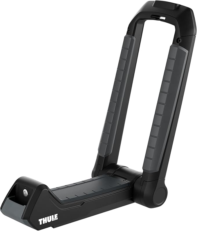 Thule Hull-a-Port Aero Rooftop Kayak Rack - Carries 1 Kayak - Anti-Theft Design - Foldable Design - Rubber Padding mountin...