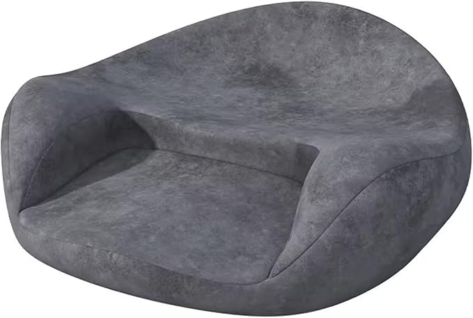 Ergonomic Meditation Cushion with Memory Foam - Large Floor Pillow Seat for Meditation, Yoga, Reading - Removable & Washable Cover, Comfortable for Home, Office, Studio Grey