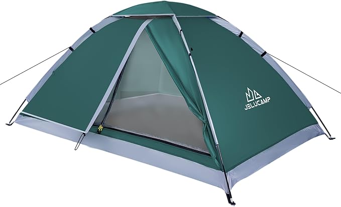 JELUCAMP 1/2/4/5/6 Person Dome Tents for Camping, Lightweight Portable Backpacking Tent, Small Easy Set Up Outdoor Waterpr...