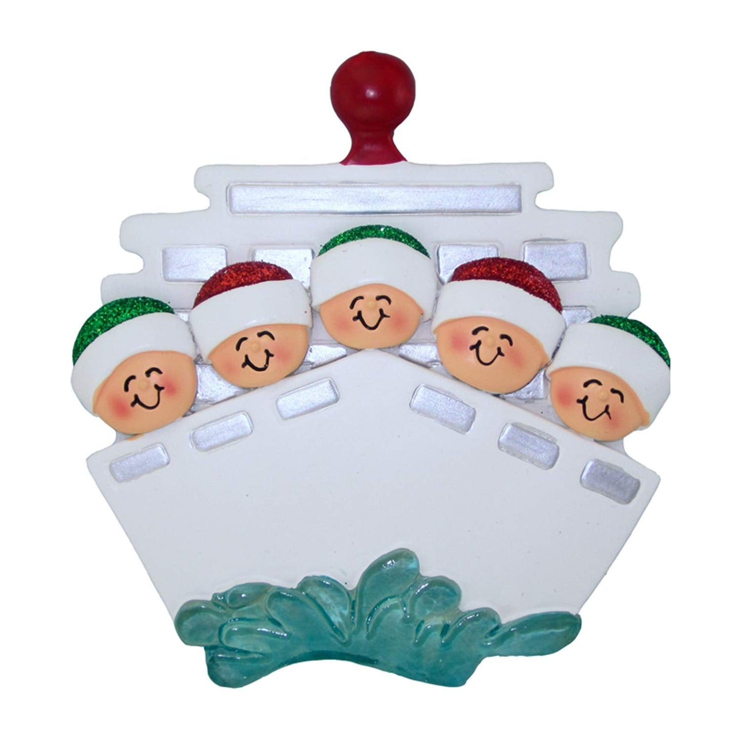 Personalized Family Christmas Ornament - Custom Ornament Family of 5 Christmas Ornament 2024 Customized Family in Christmas Vacation Hanging Ornament Family of 5 in Cruise Ornaments for Christmas Tree