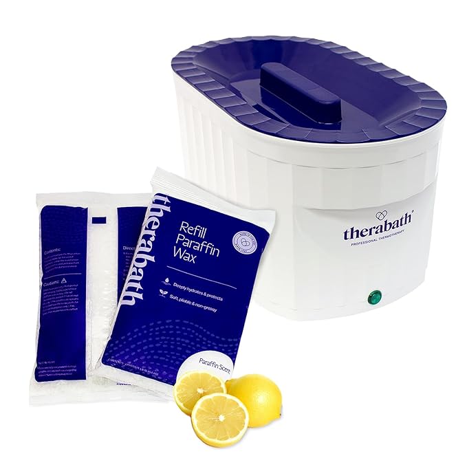 Therabath Professional Thermotherapy TB6 Paraffin Wax Bath - Helps Relieve Arthritis & Muscle Stiffness - Heat Therapy for Hands, Feet, Face & Body - Made in USA - 6 lb. Fresh Squeezed Lemon