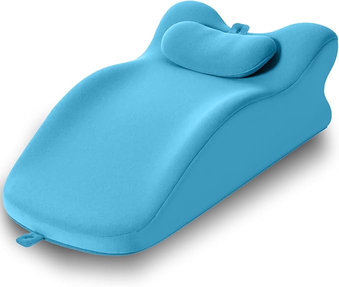 JUBILOOM Ergonomic Sweet Position Wedge Pillow for Adults, Multifunctional Postures Bed Pillows for Relaxing,Blue