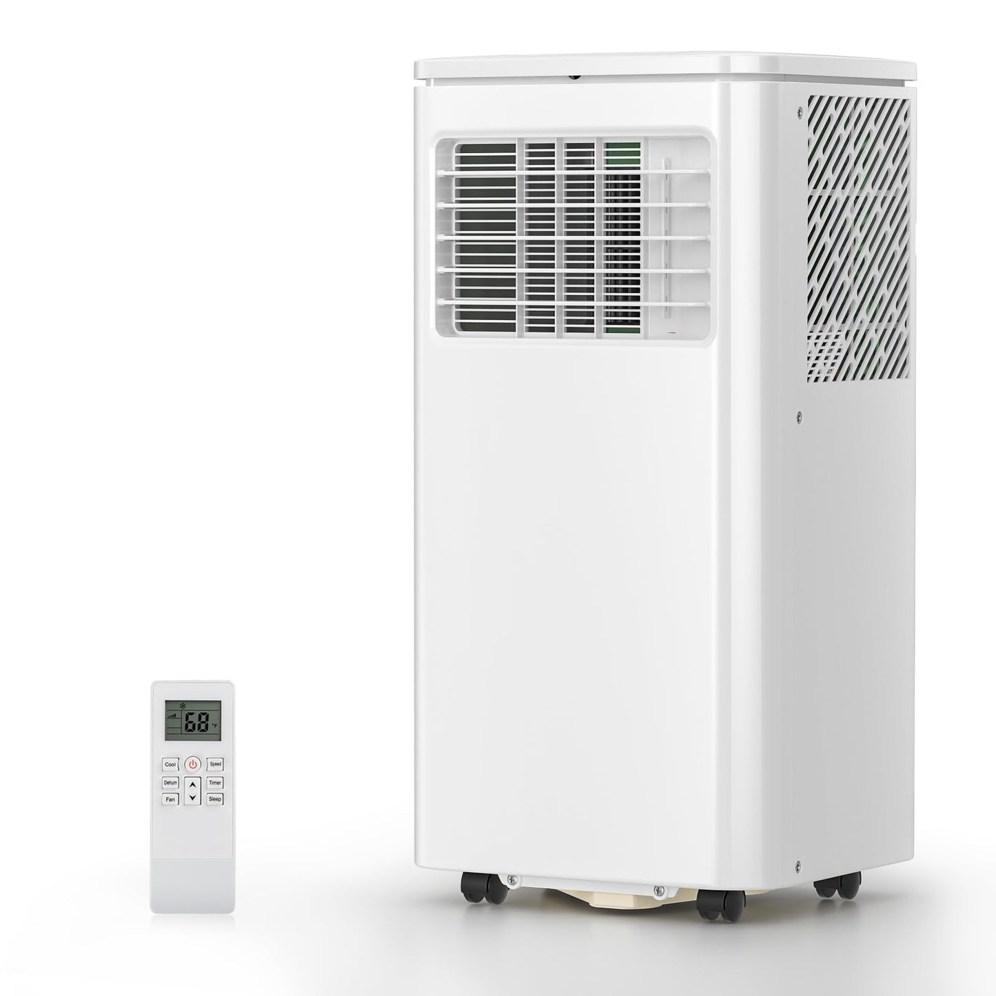 3-in-1 Portable Air Conditioners，10000BTU Portable AC Units Cools 450 Sq.Ft. with 24H Timer Remote Control，Easy Install Kit for Bedroom, Office, Dorm