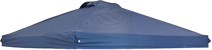 Sunnydaze Pop-Up Canopy Replacement Top - 12x12 Canopy Replacement Cover Only - Tent Shade Cover with Vent - Blue