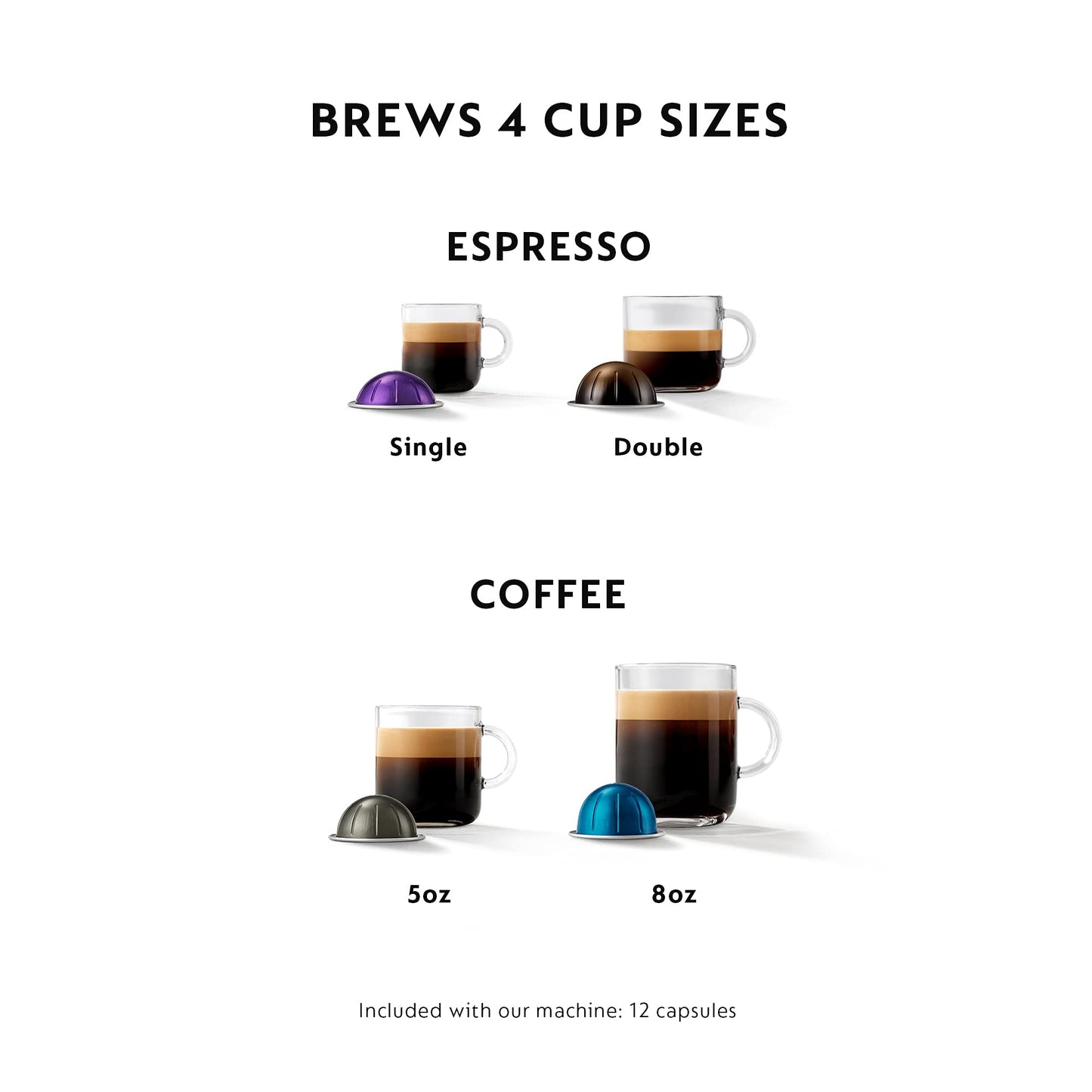 De'Longhi Nespresso Vertuo Plus Coffee and Espresso Maker by De'Longhi, Titan