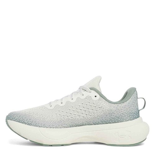 Under Armour Women's Infinite, (114) White Quartz/Silica Green/Metallic Silica, 7, US