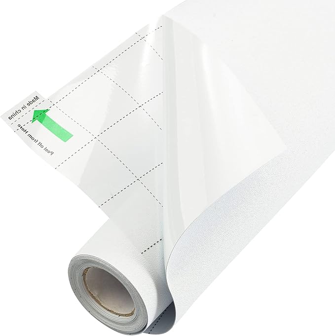 FEOMOS White Total Blackout Window Film, Static Cling Blackout Window Clings, 100% Light Blocking Film, Room Darkening Window Cover for Privacy Day Sleep Sun Blocking 23.6x118 inches