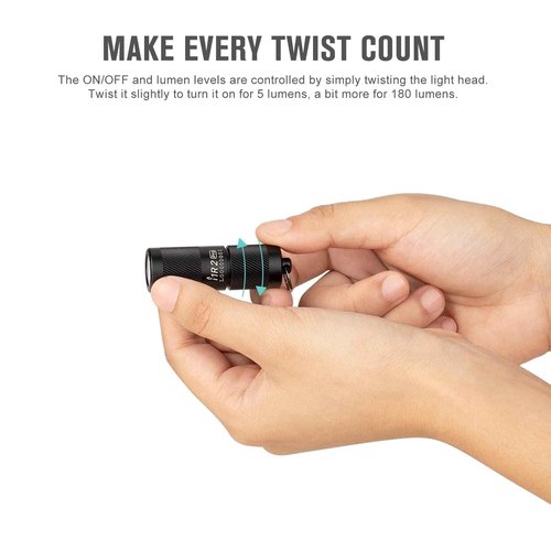 OLIGHT Baton4 Rechargeable LED Pocket Flashlight 1300 Lumens Bundle with I1R 2 Pro EOS 180 lm Keychain Light