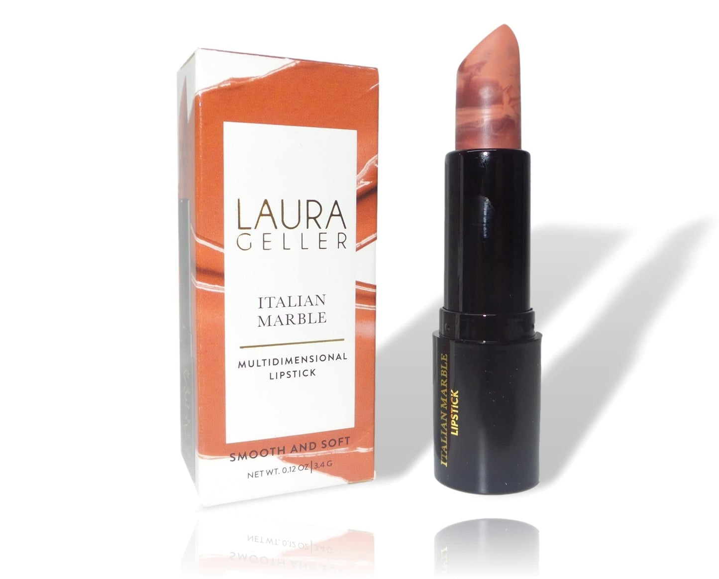 LAURA GELLER NEW YORK Italian Marble Sheer Lipstick - Honey Bun - Hydrating & Lightweight - Vitamin E & Caster Seed Oil - Cream