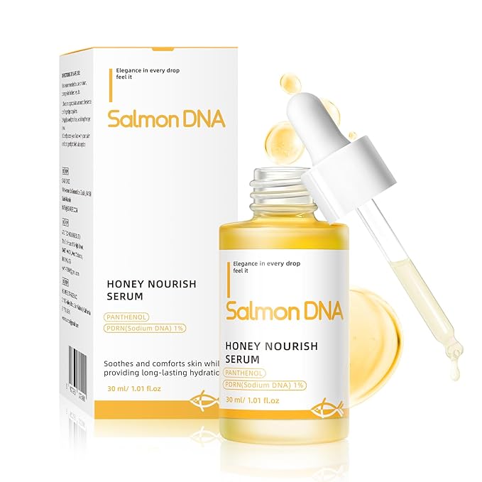 Salmon DNA PDRN Honey Nourish Serum with PDRN & Panthenol, Hydrating Face Serum for Soothing, Moisturizing, Calming, Revitalizing Skin,30ml / 1.01 fl.oz.