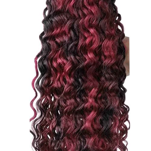 Habiliana Bundles Human Hair 16 18 20 Inch Jerry Curly Wave Burgundy P1B/99J Human Hair Bundles 11A Unprocessed Brazilian Virgin Quick Weave Hair Extensions for Black Women