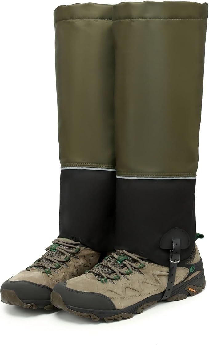 HZSMART Leg Gaiters for Men Women - Waterproof Winter Hiking Gear Upgraded TPU, Wide Size Compatibility & Reflective Strip...