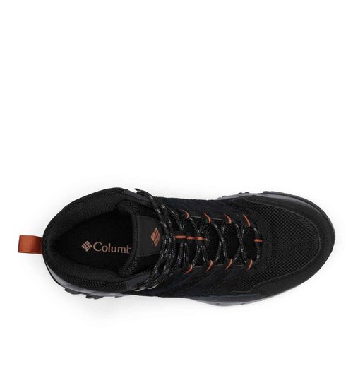 Columbia Mens Strata Trail Mid Waterproof, Black/Owl, 7