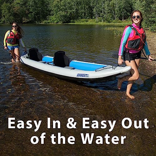 Sea Eagle 465FT FastTrack Inflatable Kayak 15'3" 1-3 Person Touring Kayak, Rigid External keel, Smoother Paddling Experien...