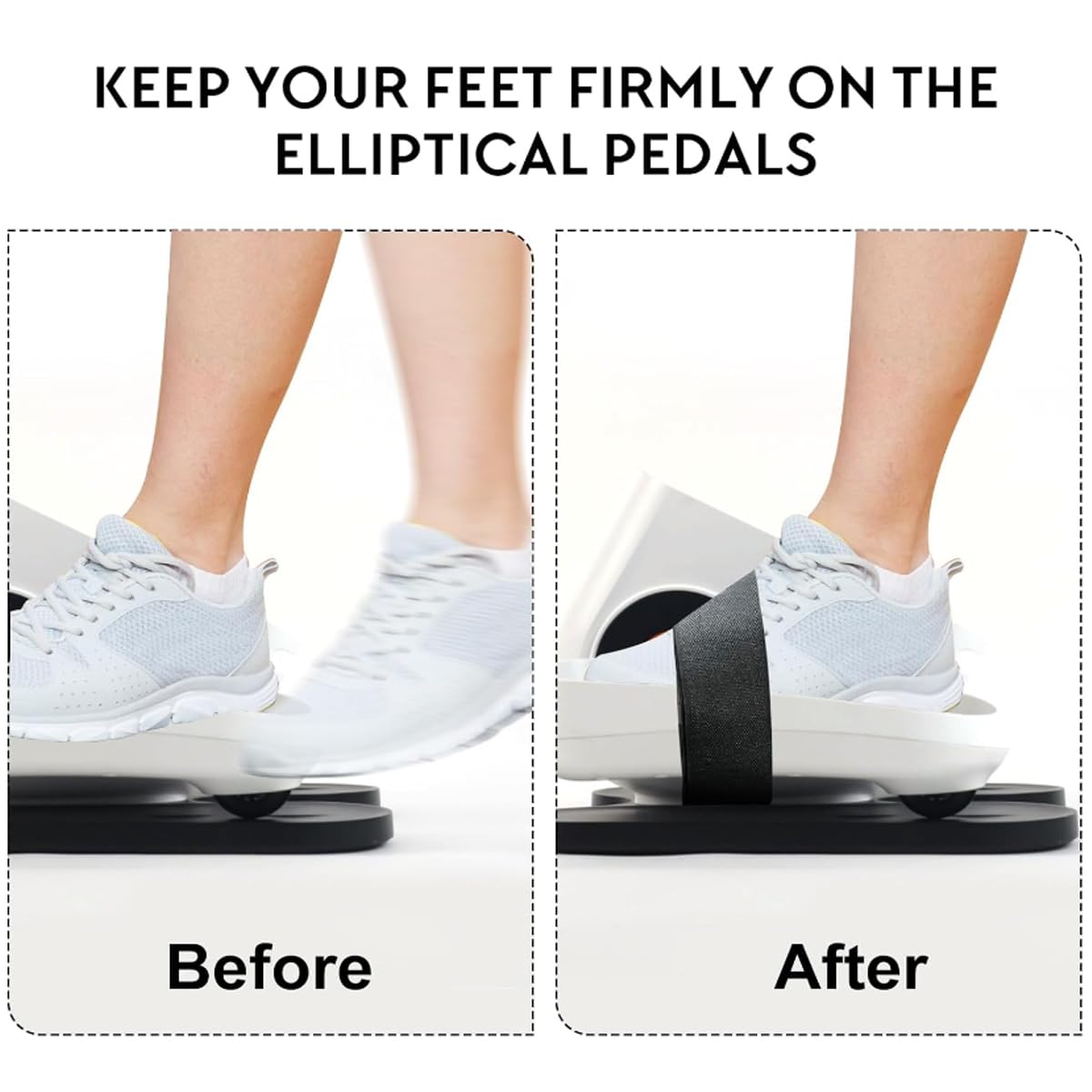 ESL Under Desk Elliptical - Portable Leg Exerciser for Seniors, Assembled Seated Elliptical with Remote Control, LCD Display Electric Elliptical Trainers with Traction Straps