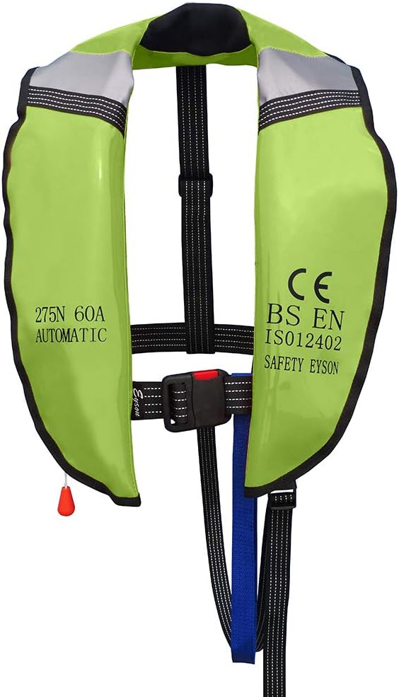 Premium Quality Automatic/Manual Inflatable Life Jacket Life Vest Inflate Survival Aid PFD 275N Buoyancy for Adult XXXL Size