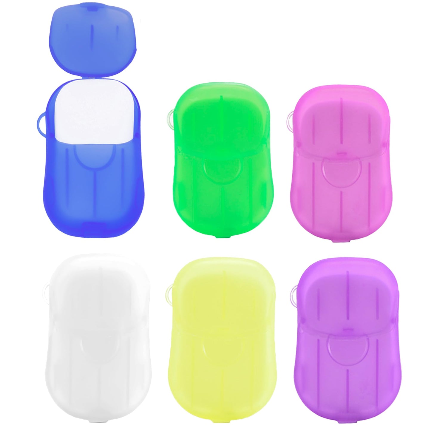 Soap Sheets for Traveling, 6 Pack Portable Soap Paper, Effectively Cleans Stains, Suitable for BBQ, Camping, Hiking, Traveling