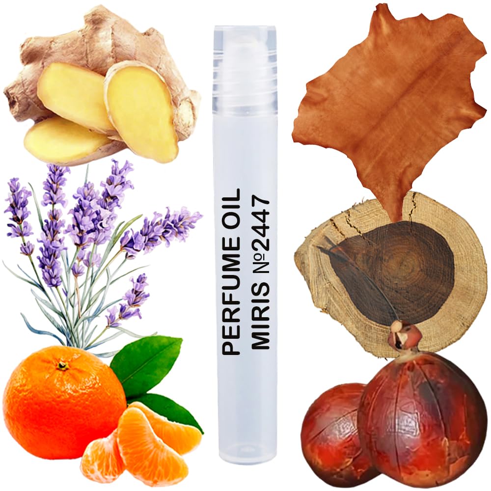 MIRIS No. 2447, Inspired by The Scent, Long-Lasting Perfume Oil for Men Roll-On, Rollerball 0.34 Fl Oz / 10 ml