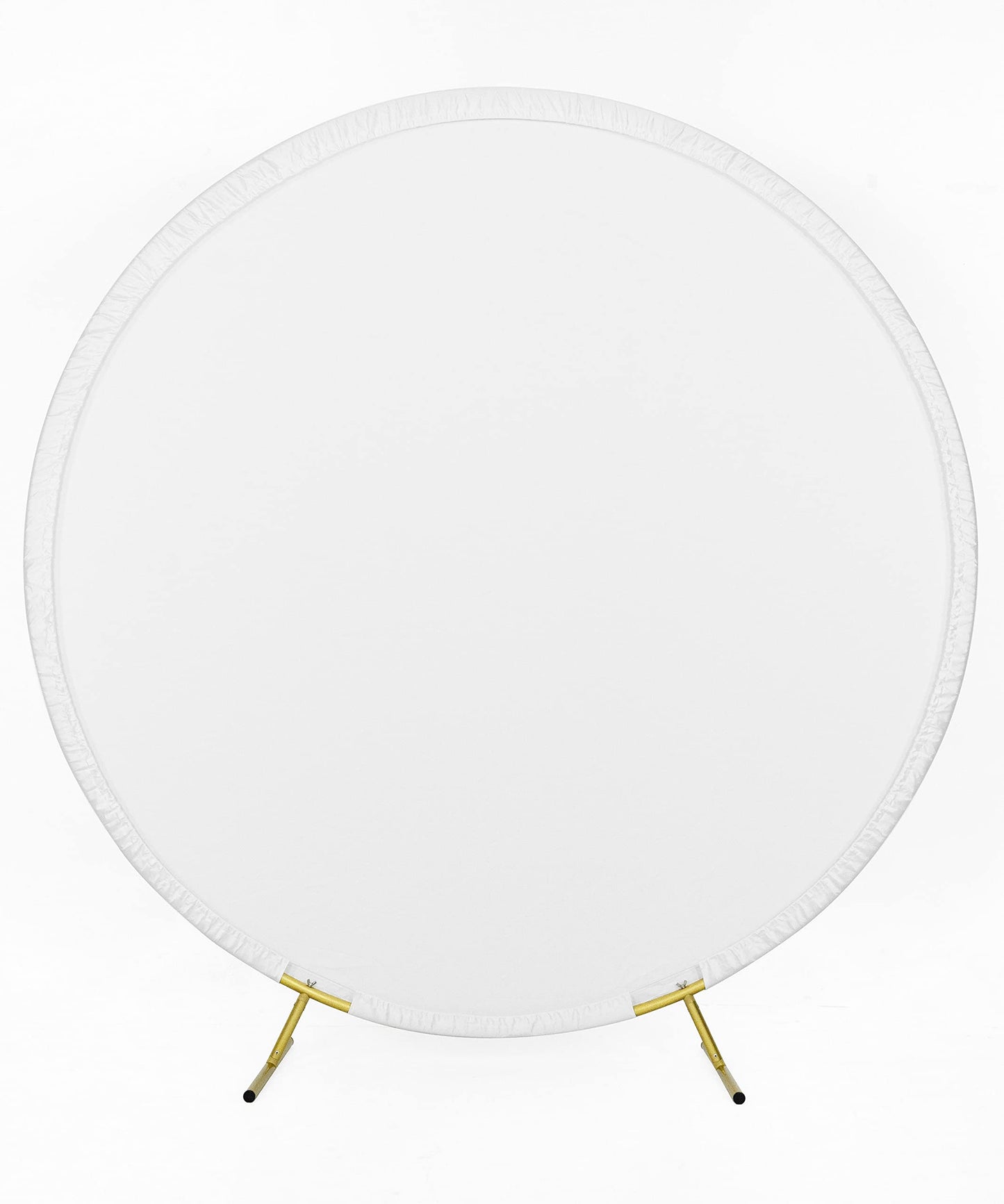 Harfirbe 6.5 Ft Round Backdrop Cover White Round Backdrop Baby Shower Background Birthday Party Decoration