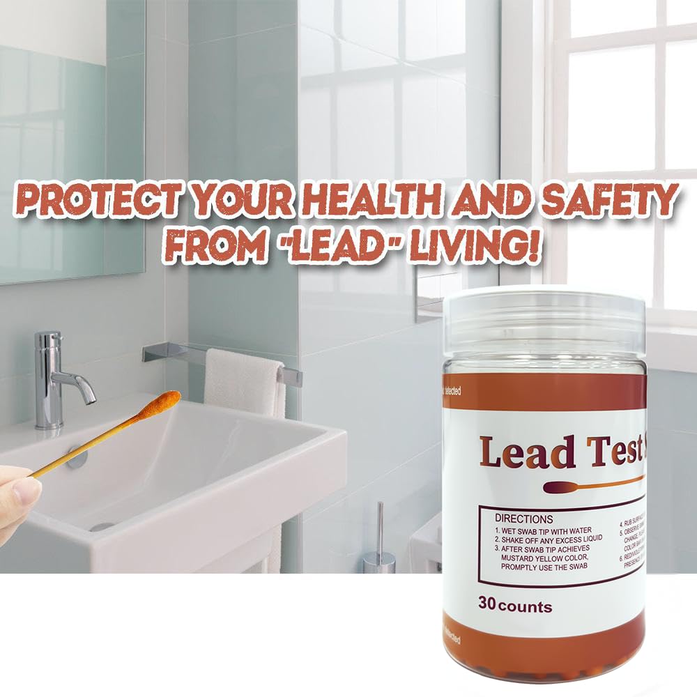 AssuTest Lead Test Kit (30 Immediate Result Swabs) Results in Just 30 Seconds. at Home Lead Test Kit，Use for Various Surfaces - Paint, Crockery, Toys, Jewellery, Metals, Ceramics, Woodwork