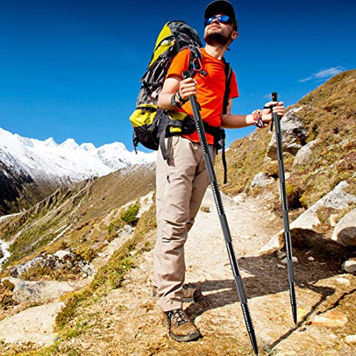 Sindh Trekking Poles, Multifunctional Adjustable Aluminum Hiking Walking Sticks, Collapsible, Lightweight, Shock, Ultralig...