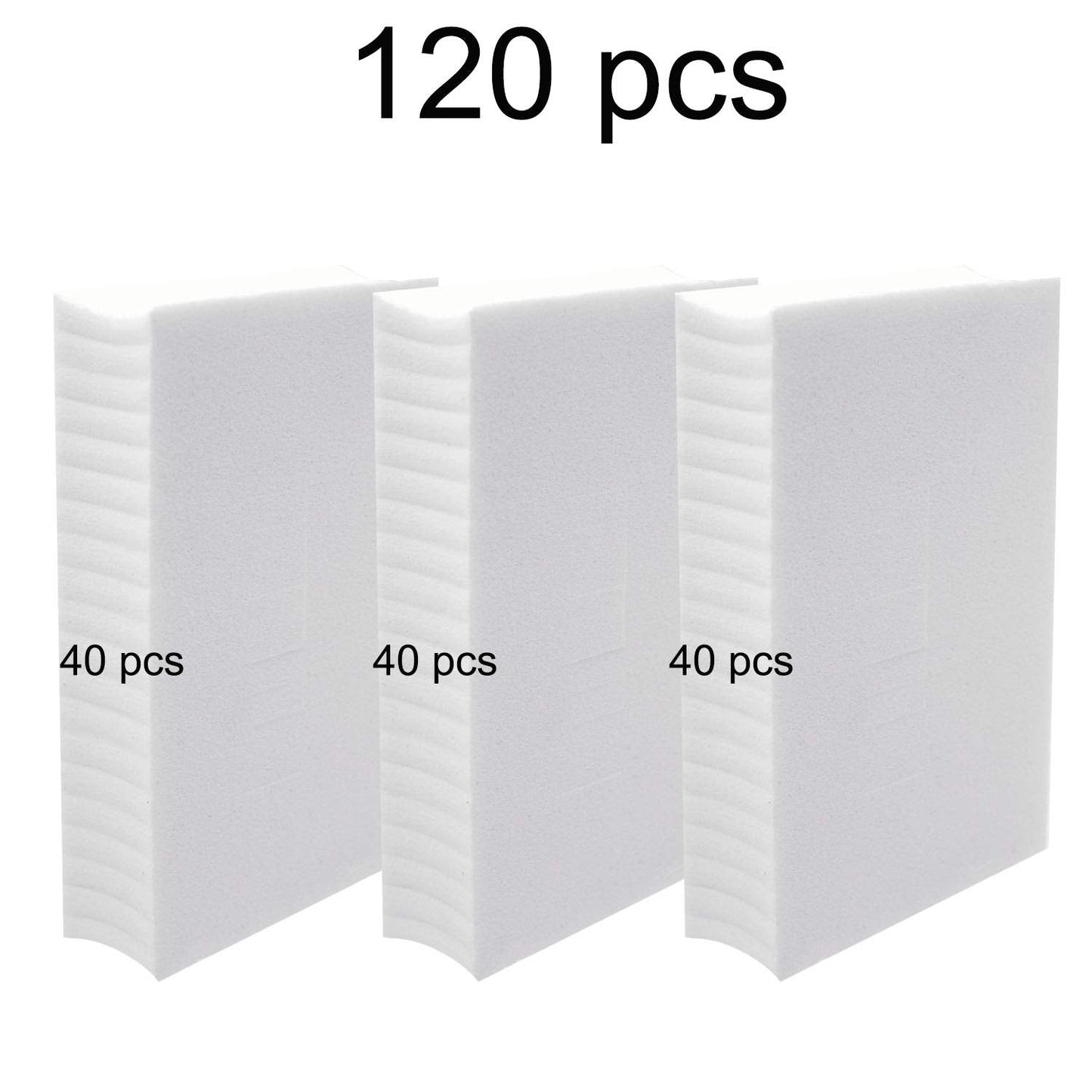 120 Pieces Disposable Makeup Sponge Blender, Small Rectangle Shaped Powder Puff Applicators Perfect for Liquid Cream Concealer F