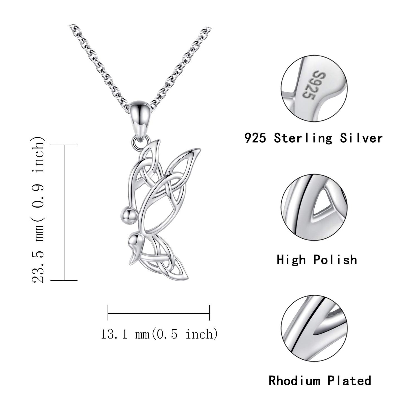 Semicolon Butterfly Necklace Survivor Encouragement Story Isnt Over Yet Struggle Depression Inspired Necklace 925 Silver Pendant Jewelry Gift for Women (Silver)