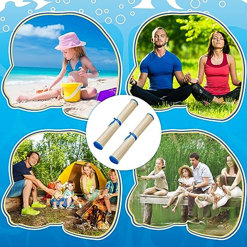 Qunclay 4 Packs Straw Beach Mat Waterproof Non Slip Straw Mat Foldable Lightweight Picnic Mat with Trim for Camping Sunbat...