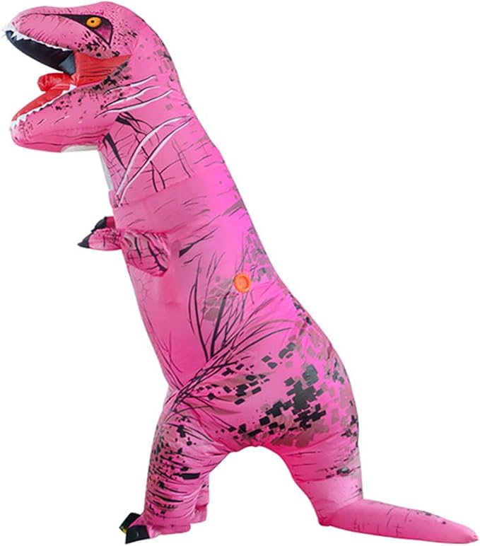 Inflatable Dinosaur Costume for Adult and Kid,Blow Up Dinosaur Costume for Halloween Cosplay Party,Fancy T-rex Costume Outfit