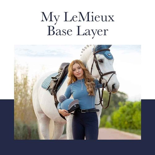 LeMieux Women’s Base Layer Top - Athletic Thermal Shirts - Equestrian Apparel & Gear for Horseback Riding - (Hunter Green - US12)