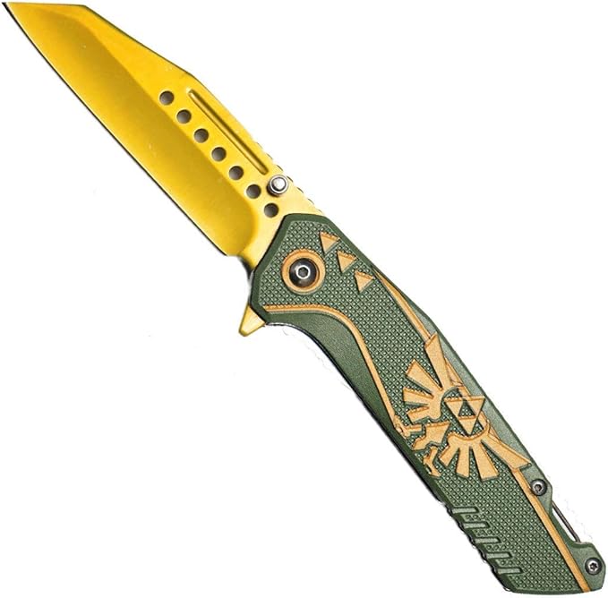KCCEDGE BEST CUTLERY SOURCE Pocket Knife Camping Accessories Survival Kit 8" Folding Knife 3cr13 Stainless Steel Blade Tac...