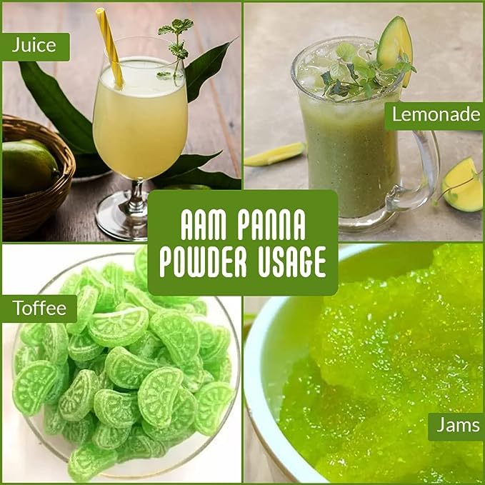 Yeshvi NATURAL Aam Panna Powder & Spicy Guava Powder With Mojito Drink Powder Combo Pack, Instant Drink Mix Powder, Health...