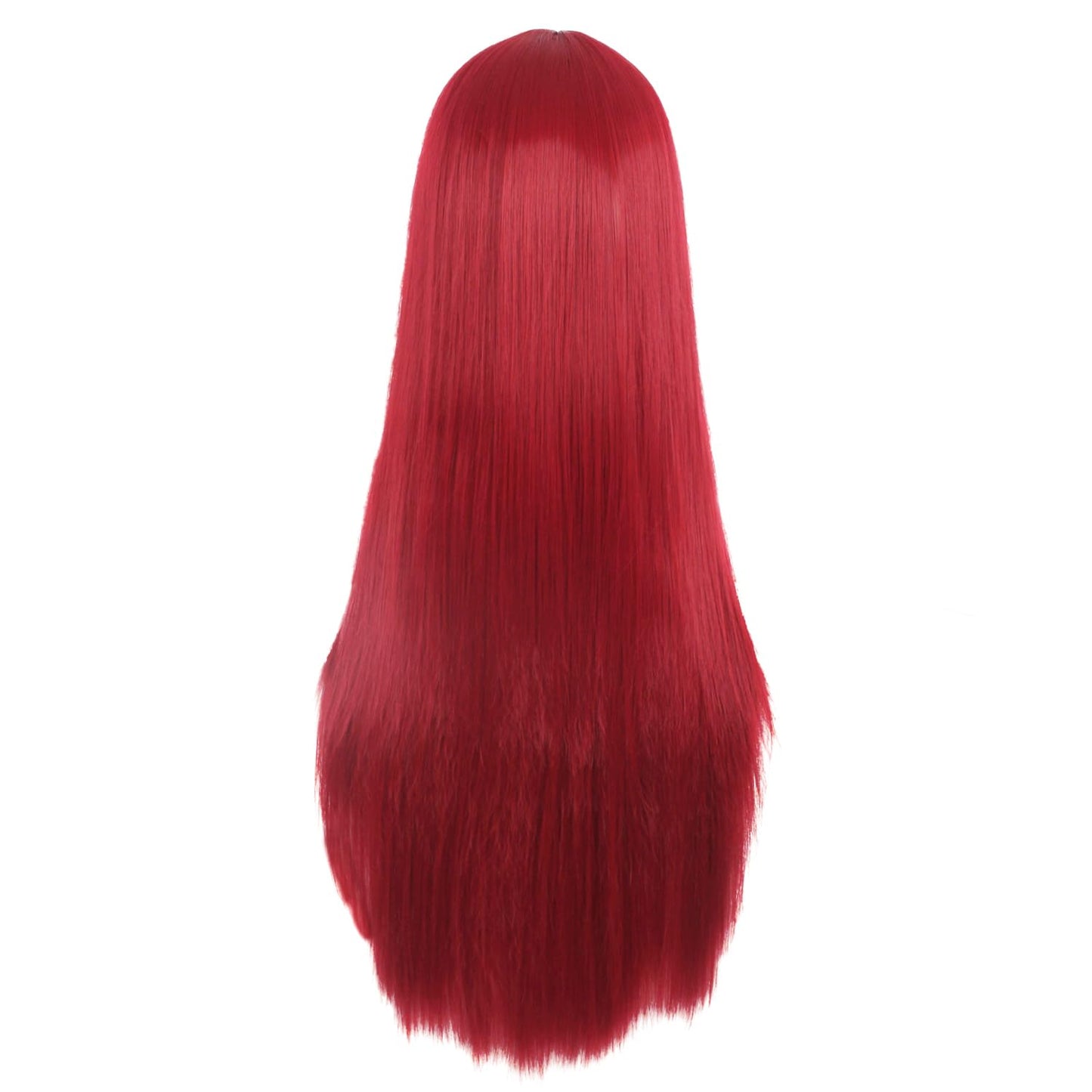MapofBeauty 28 Inch/70 cm Women Special Long Straight Synthetic Wig (Red)
