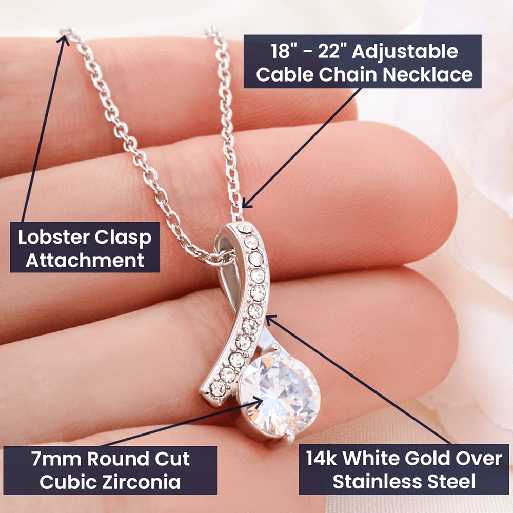 Birthday Gifts for Wife from Husband | Soulmate Necklace with Heartfelt Message Card & Gift Box | Anniversary, Birthday, Christmas or Valentine’s Day Gift for Girlfriend, Fiancée, or Future Wife
