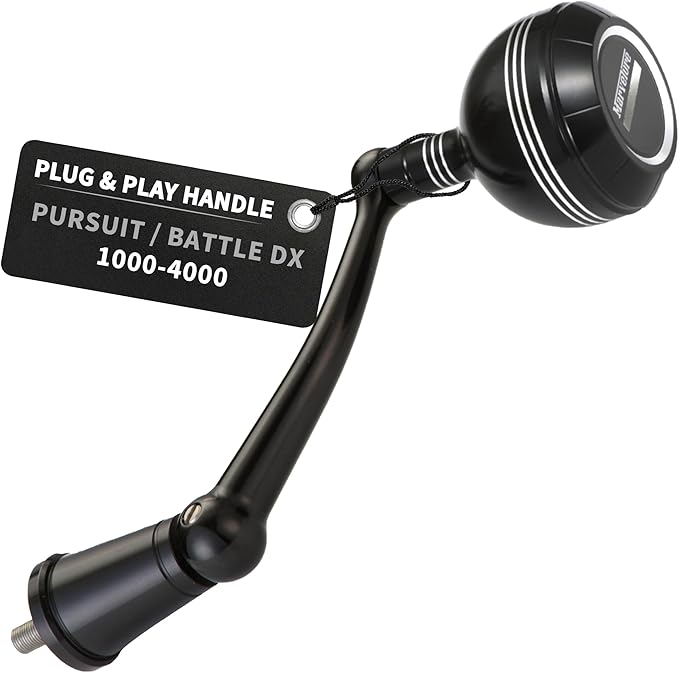 MARVELURE Foldable Power Handle for Penn Pursuit III IV, Battle DX III IV, Conflict I Spinning Fishing Reel Replacement Ha...